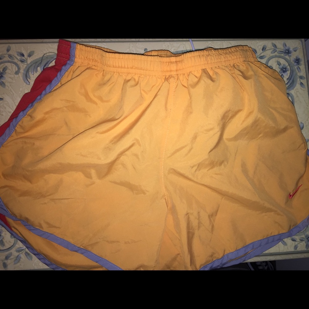 Orange Nike Running Shortz